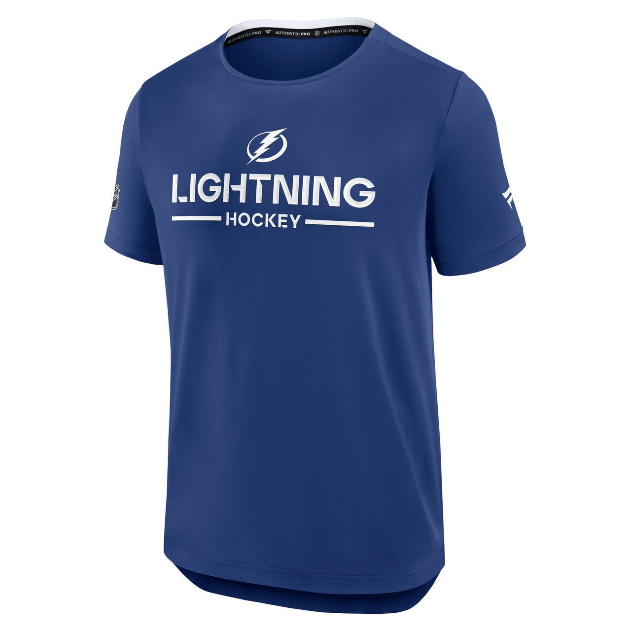 Men's Tampa Bay Lightning Fanatics Authentic Pro Locker Room Blue Rink Tech Tee