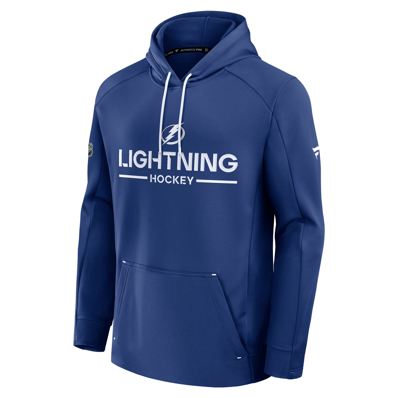 Men's Tampa Bay Lightning Fanatics Authentic Pro Locker Room Blue Pullover Fleece Hoodie
