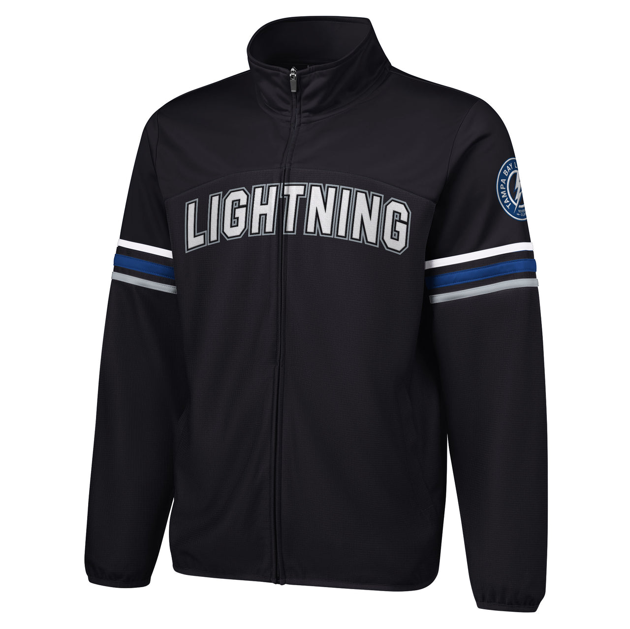 Men's Tampa Bay Lightning G-III Third Jersey Black Half Time Full Zip Track Jacket
