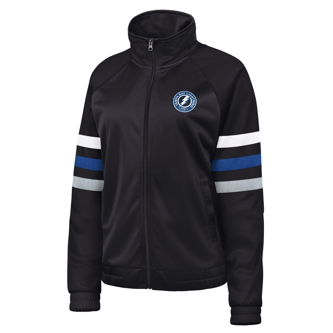 Women's Tampa Bay Lightning G-III Third Jersey Black Fan Bling Full Zip Track Jacket