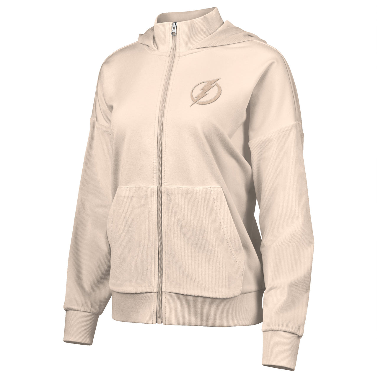 Women's Tampa Bay Lightning G-III Rookie Full Zip Velvet Cord Hoodie