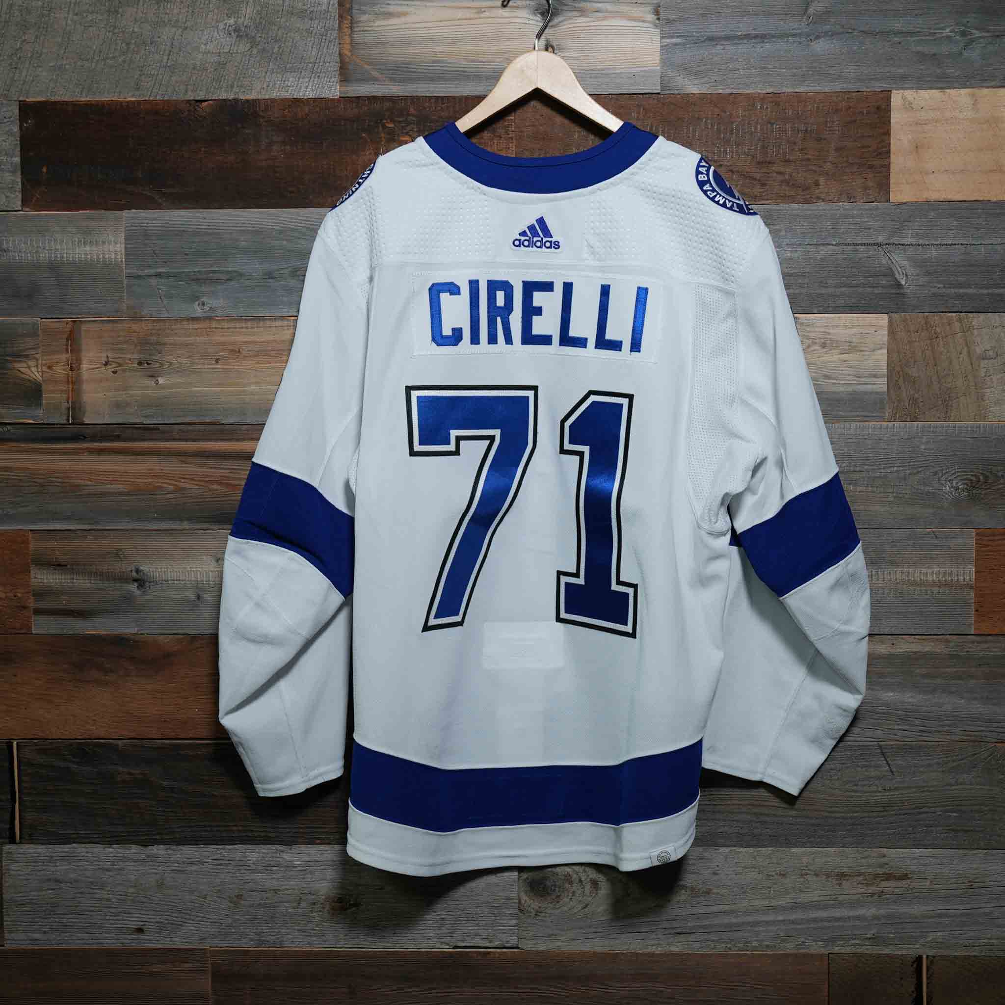 71 CIRELLI 2021-22 Game-Worn Lightning Away Jersey (Size 56) Set 1