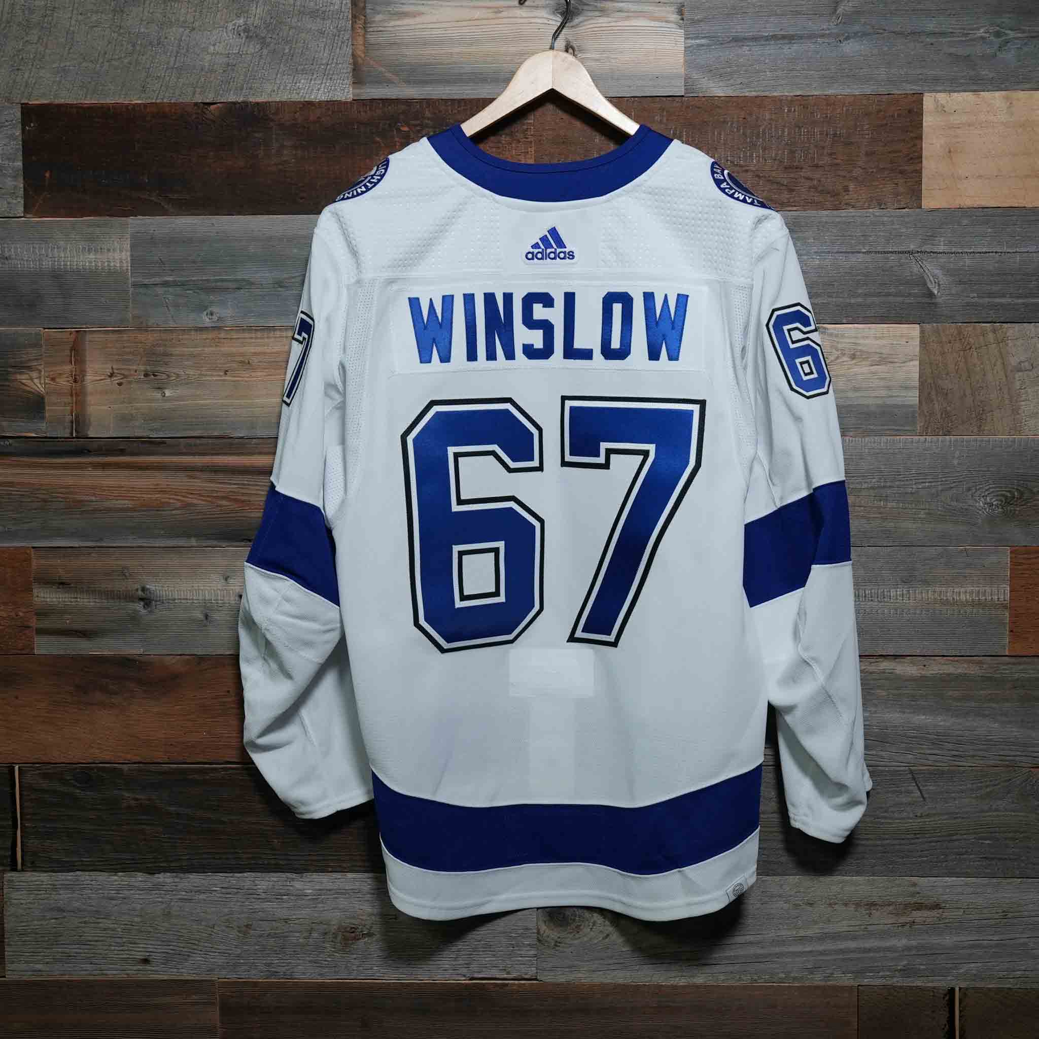 Adidas #54 Hudon 2021-22 Game-Worn Lightning Home Jersey (Size 56) Set 1