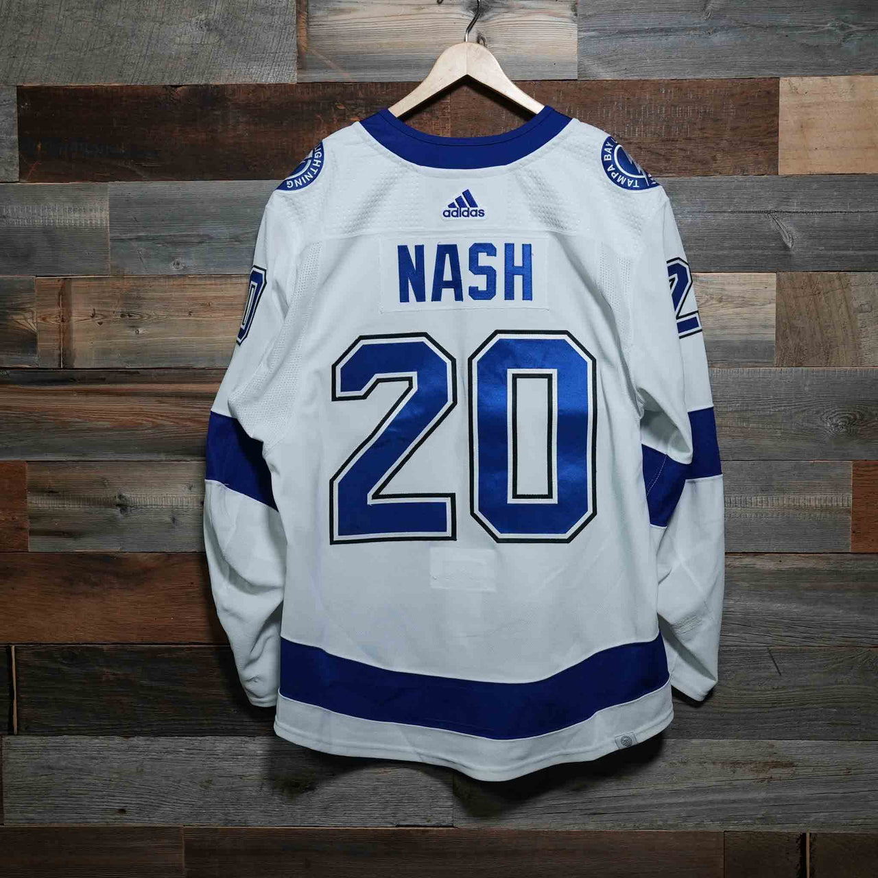 #20 NASH 2021-22 Game-Worn Lightning Away Jersey (Size 56) Set 1