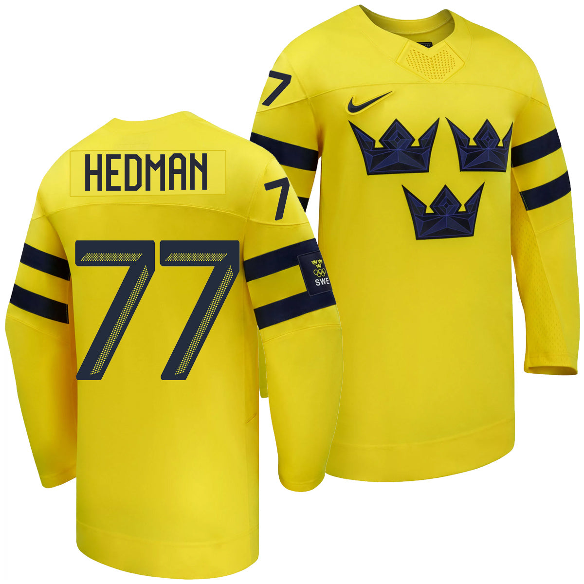 Victor Hedman Men's Nike Team Sweden Hockey Jersey