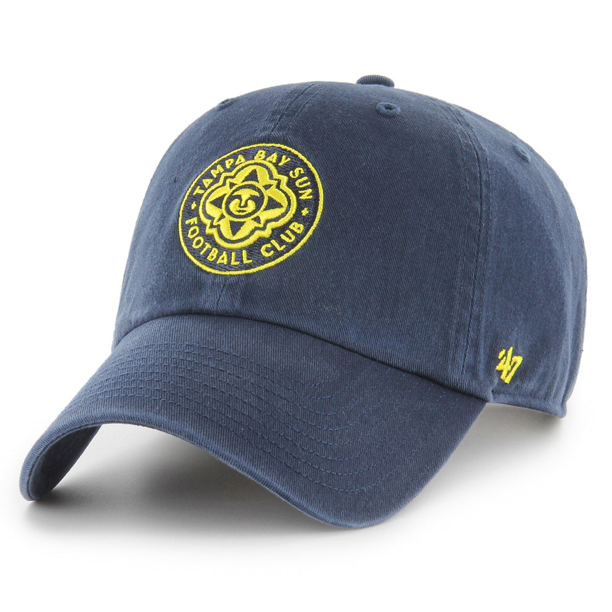 Tampa Bay Sun FC '47 Navy Adjustable Clean Up Hat