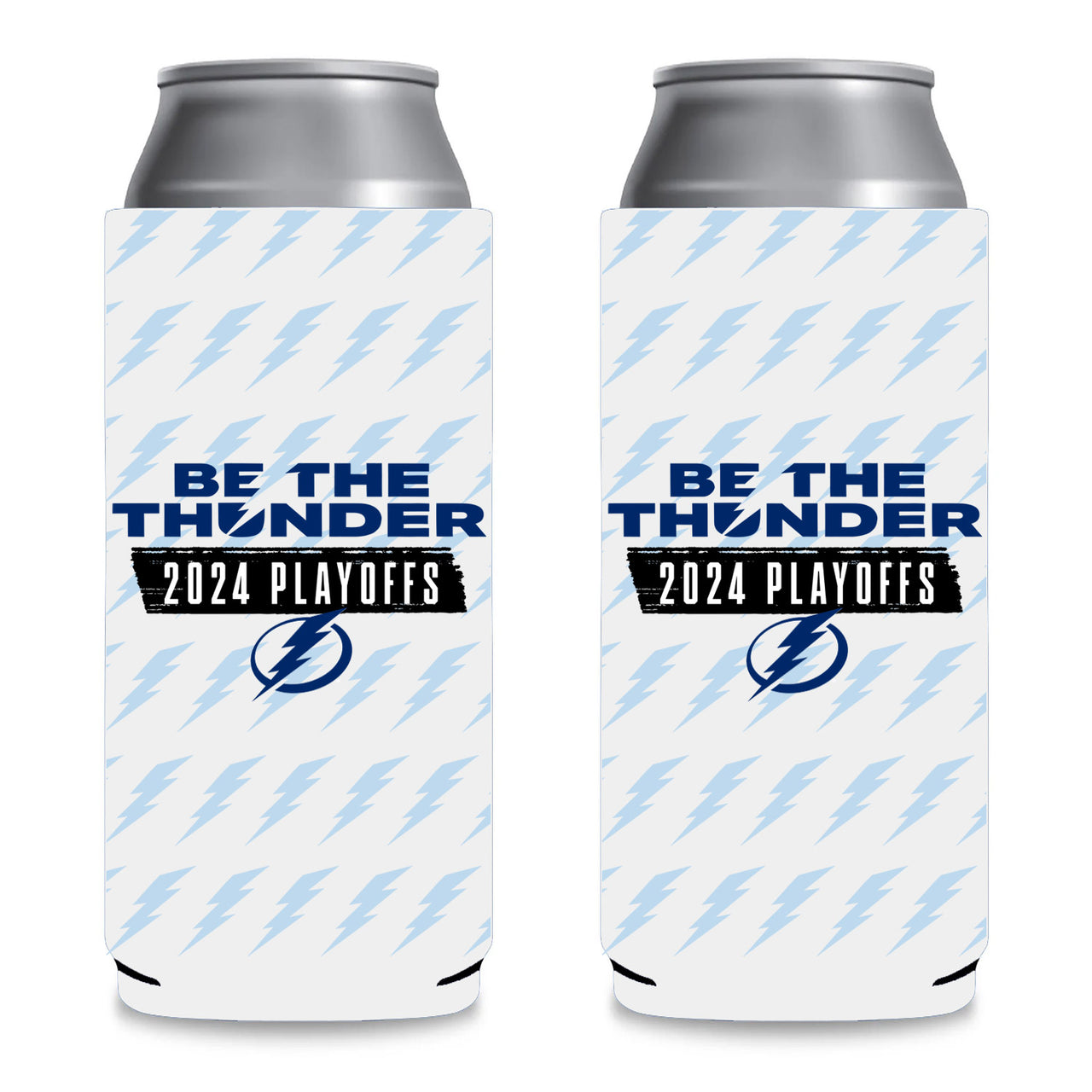 Tampa Bay Lightning 2024 Playoffs Be The Thunder Slim 12oz Can Cooler