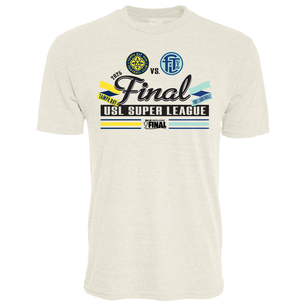 Unisex Tampa Bay Sun FC 2025 USL Super League Final Match-up Tri-Blend Tee
