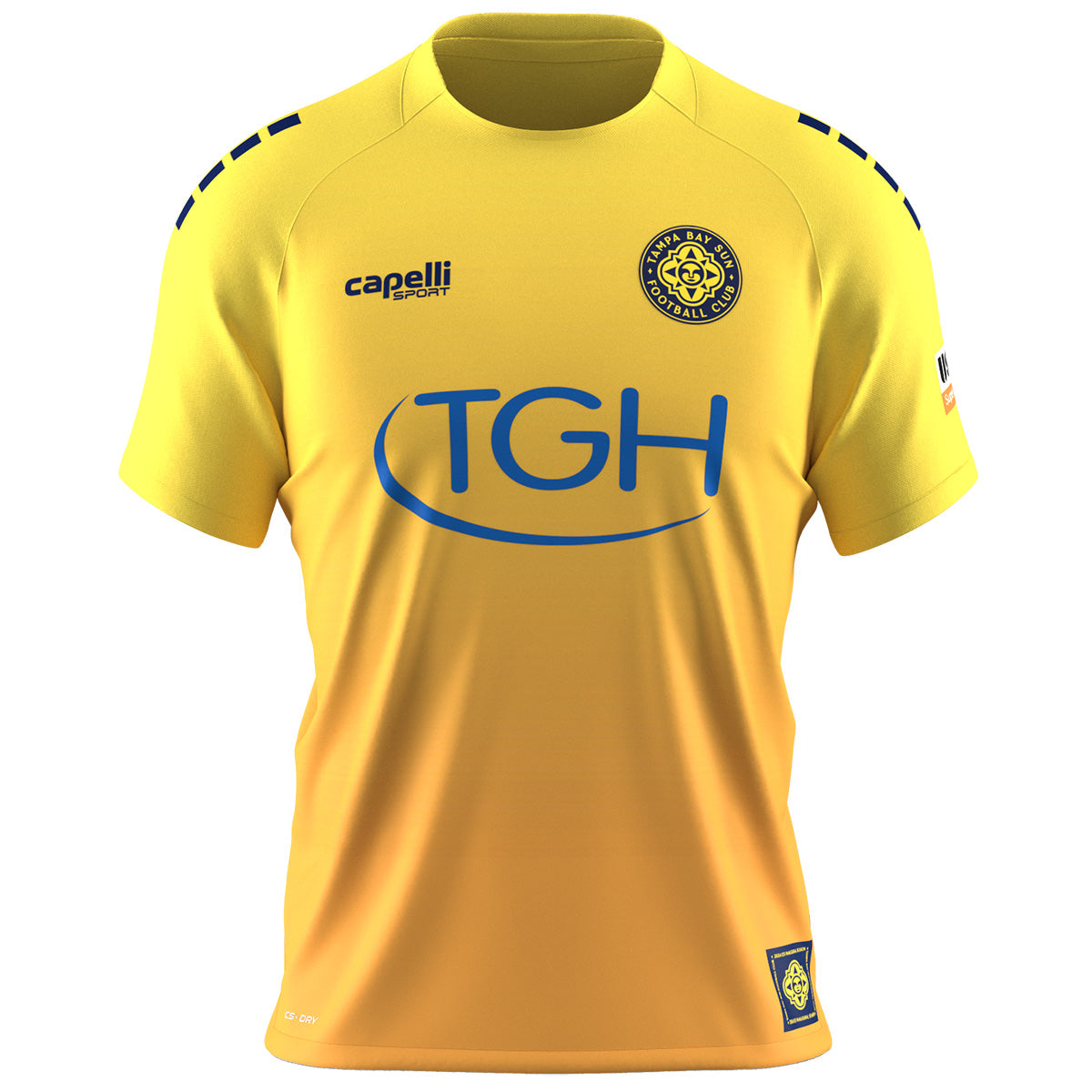 Unisex (Men's) Tampa Bay Sun FC Capelli Sport Away Yellow Jersey