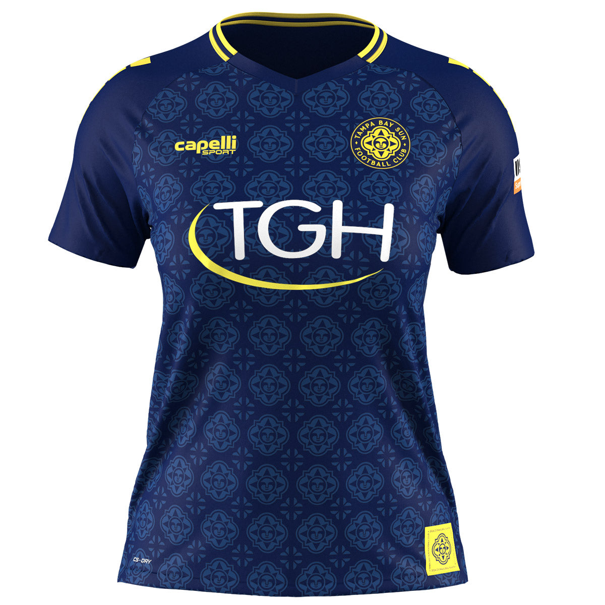 Phiten 43 バレーボールJAPAN CLUB CUP タンクトップ 3L Women's Tampa Bay Sun FC Capelli Sport Home Blue Jersey