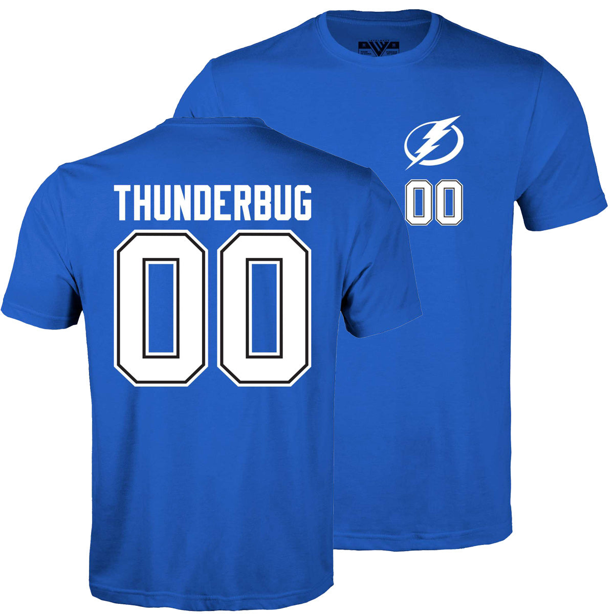 Tampa Bay Lightning Levelwear Thunderbug Blue Name & Number Tee