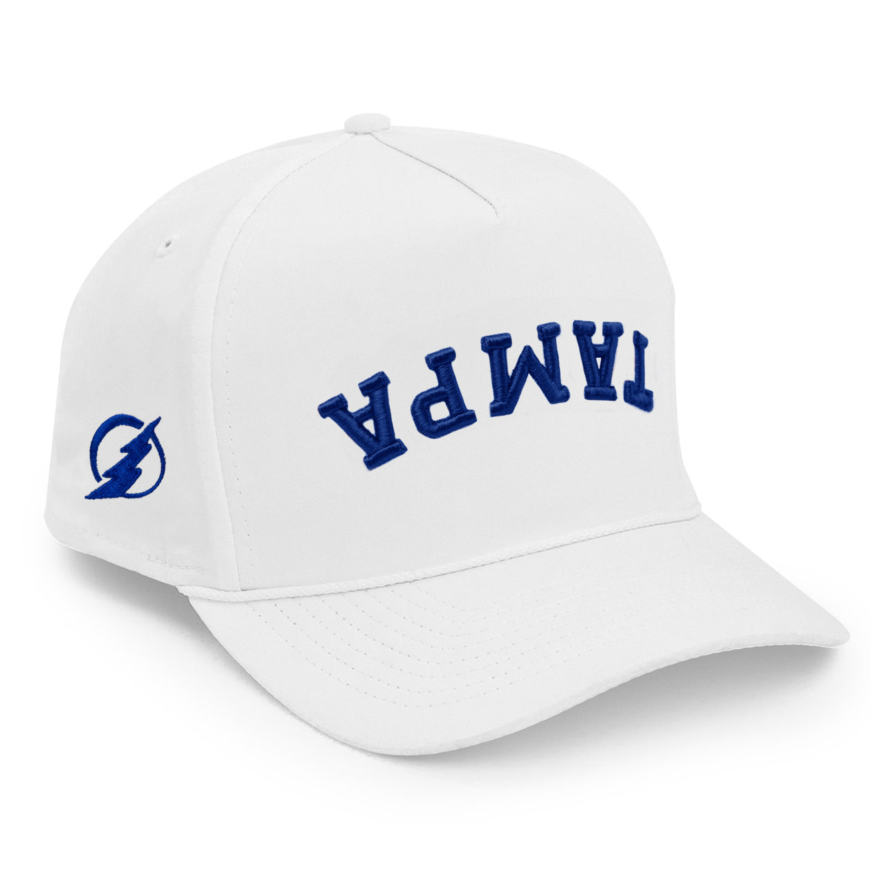 Tampa Bay Lightning Reversed Performance White Adjustable Hat