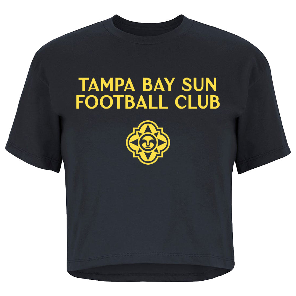 Women's Tampa Bay Sun FC Navy Crop Tee