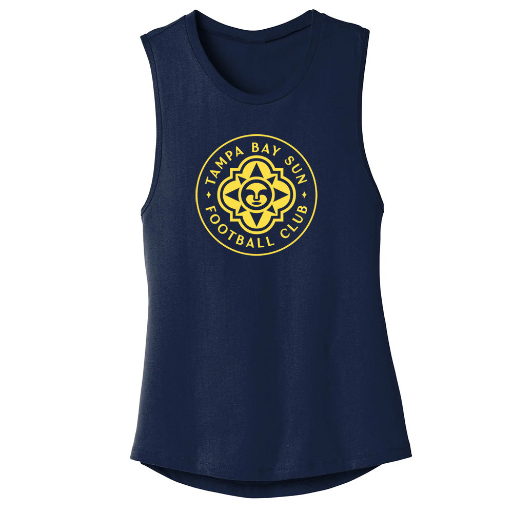 Women's Tampa Bay Sun FC Navy Muscle Tank