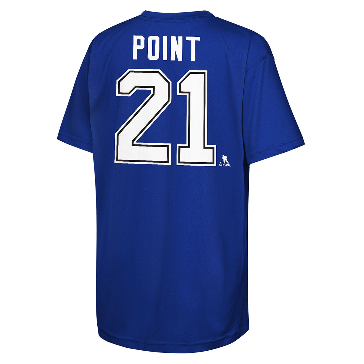 Youth Tampa Bay Lightning Brayden Point Performance Name & Number Blue Tee