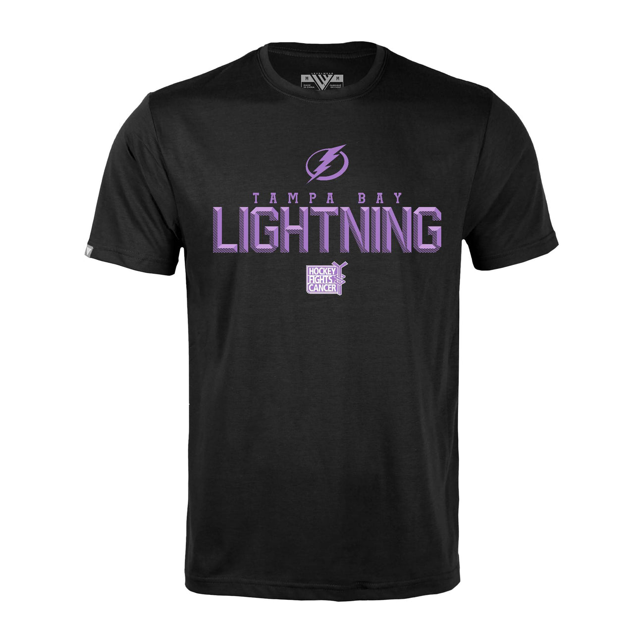 Men's Tampa Bay Lightning Levelwear Hockey Fights Cancer Carve Richmond Tee