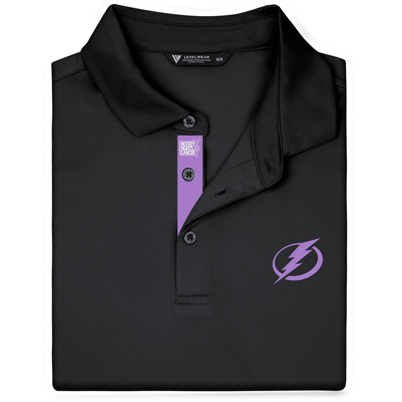 Men's Tampa Bay Lightning Levelwear Hockey Fights Cancer Original Polo