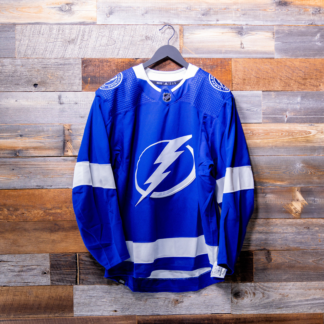 Tampa Bay Lightning adidas 2021-2024 Primegreen Home Locker Room-Issued Jersey (BLANK)