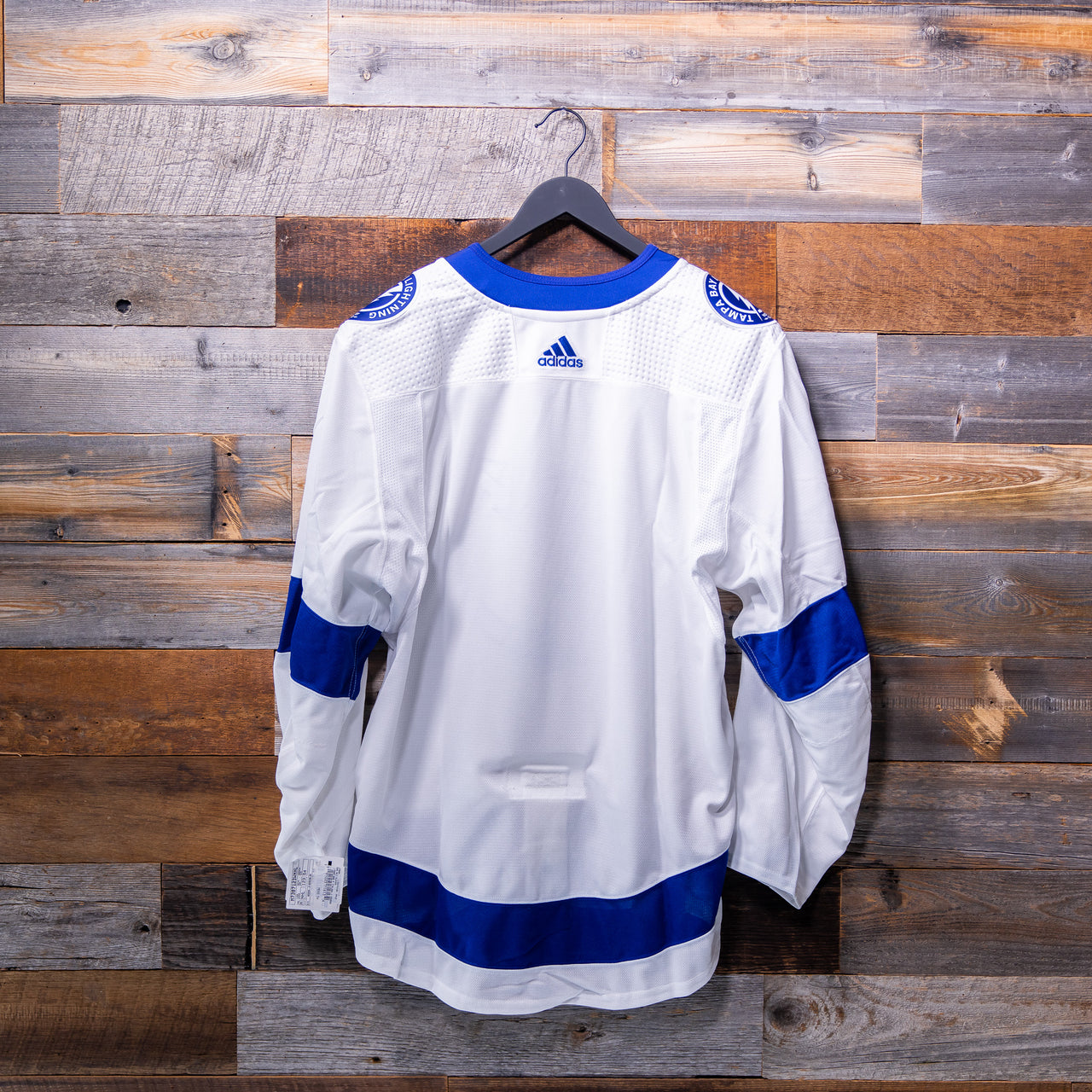 Tampa Bay Lightning adidas 2017-2021 Climalite Away Locker Room-Issued Jersey (BLANK) - Size 56 ONLY