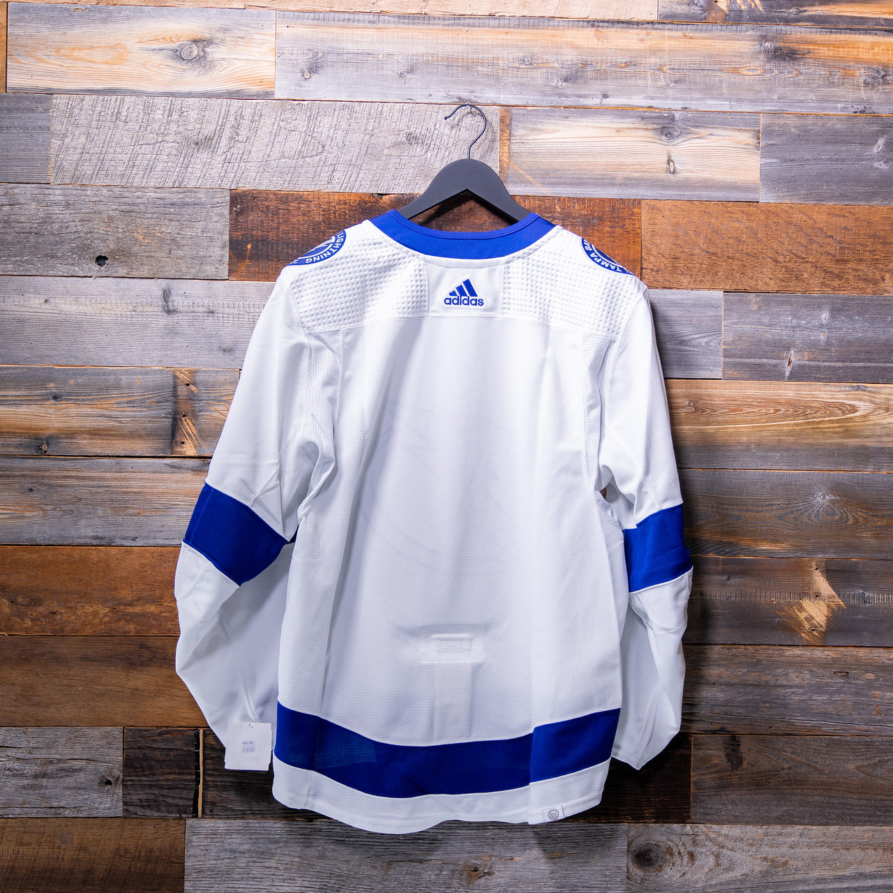 Tampa Bay Lightning adidas 2021-2024 Primegreen Away Locker Room-Issued Jersey (BLANK)