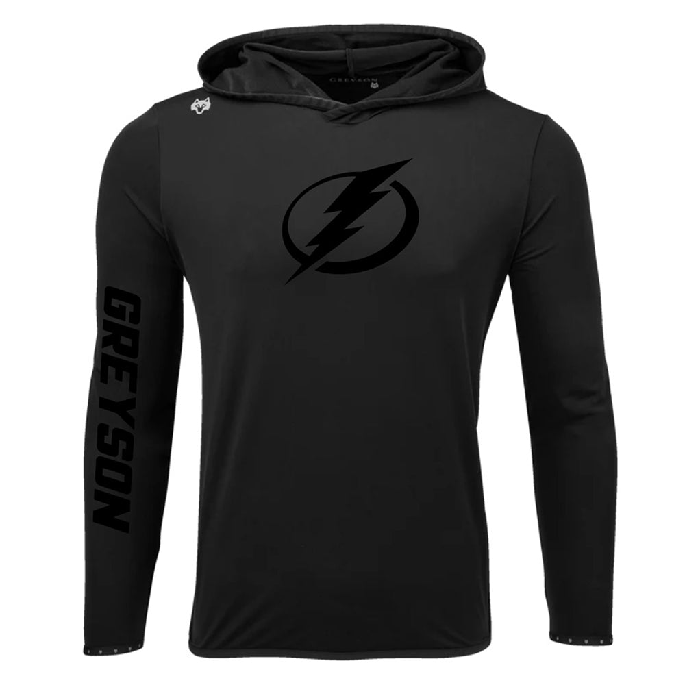 Men's Tampa Bay Lighting Greyson Colorado Black Long Sleeve Lightweight Hoodie