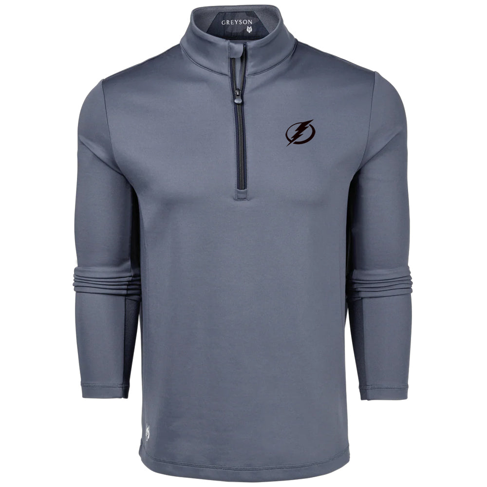 Men's Tampa Bay Lighting Greyson Sequoia Grey 1/4 Zip Pullover