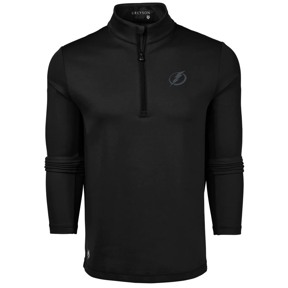 Men's Tampa Bay Lighting Greyson Sequoia Black 1/4 Zip Pullover