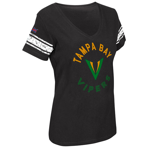 Women's Tampa Bay Vipers First Down V-Neck Tee