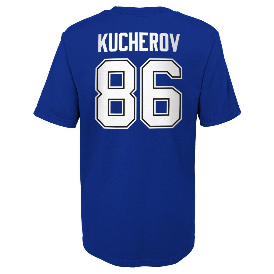 Youth Tampa Bay Lightning Nikita Kucherov Name & Number Performance Tee