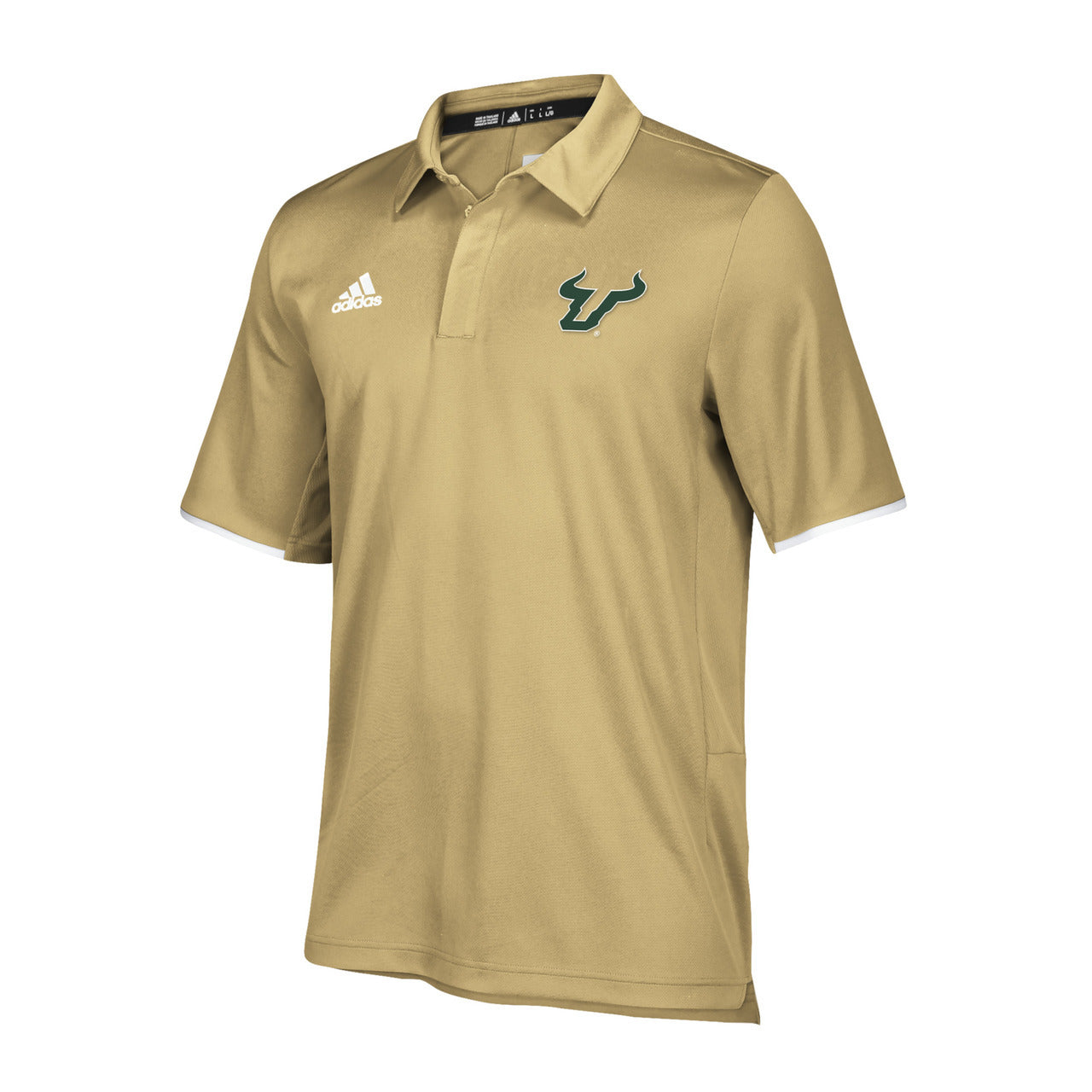 Men's USF Bulls adidas Official Sideline Iconic Climalite  Polo