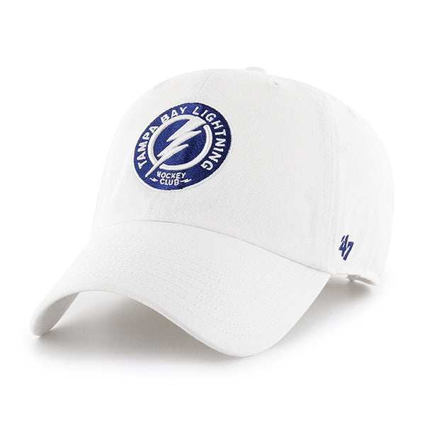 Tampa Bay Lightning '47 White Adjustable Shoulder Patch Logo Clean Up Hat