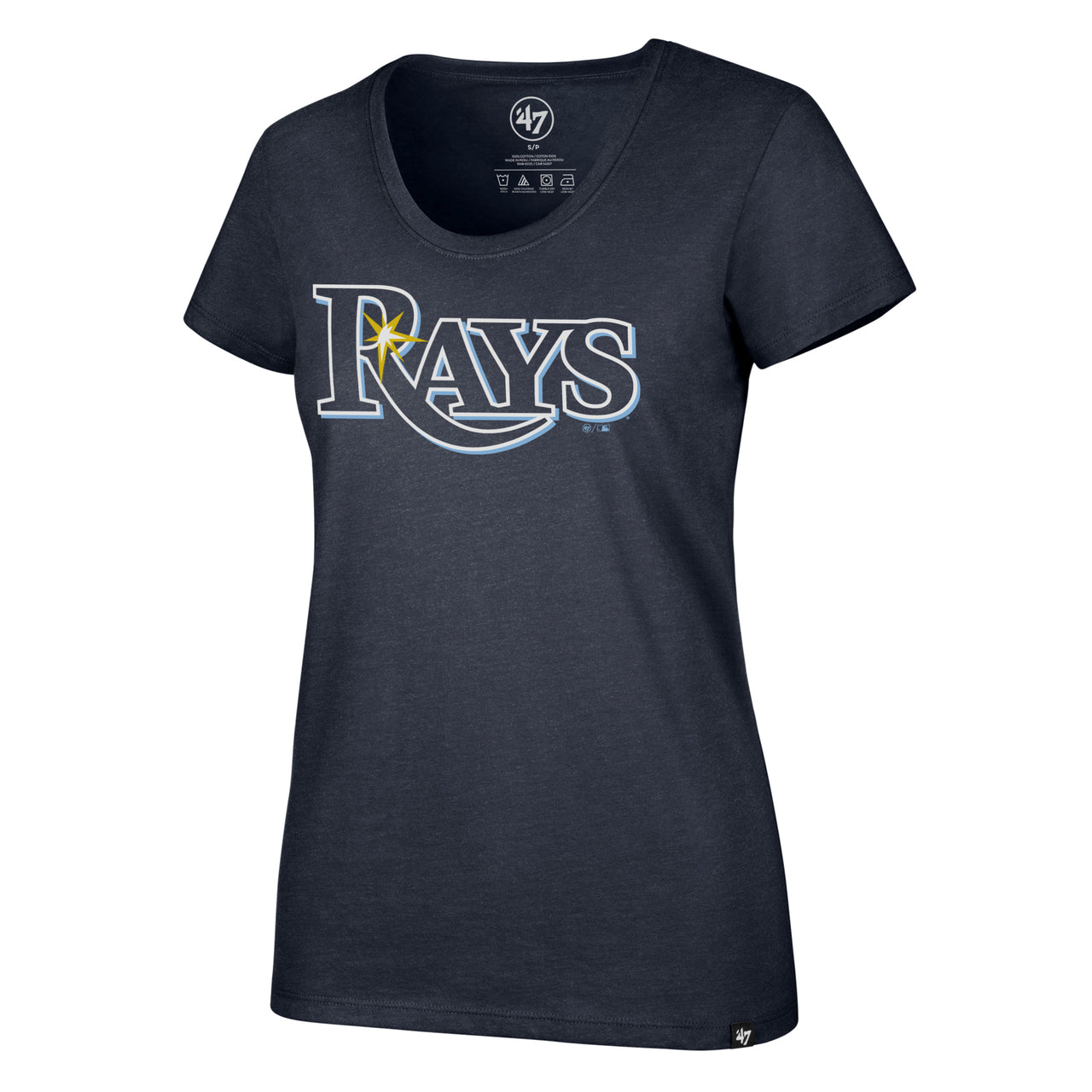 Women's Tampa Bay Rays '47 Brand Wordmark Club Tee