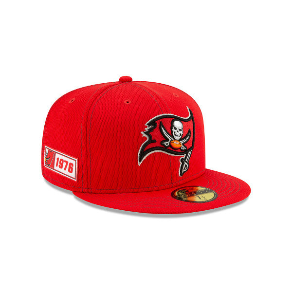 Men's Tampa Bay Buccaneers 2019 NFL Official On-Field Sideline Road 59Fifty Hat