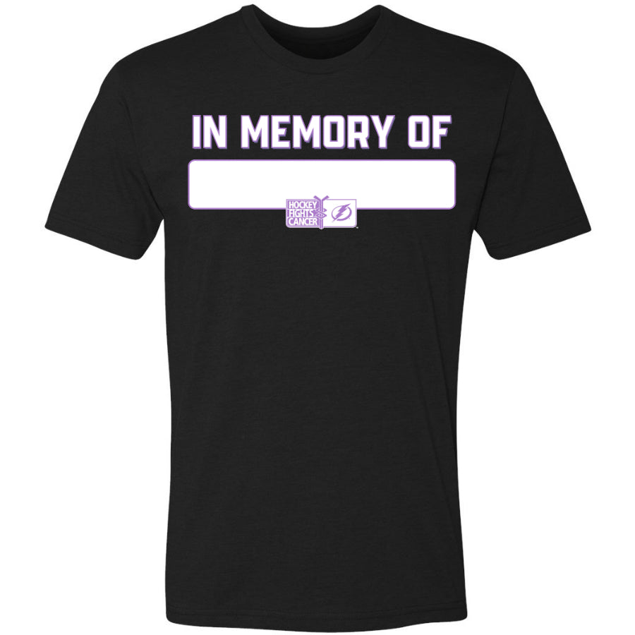 Tampa Bay Lightning Hockey Fights Cancer "In Memory Of" Tee