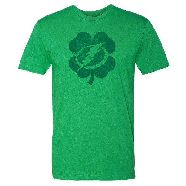 Men's Tampa Bay Lightning St. Patrick's Day Shamrock Logo T-shirt