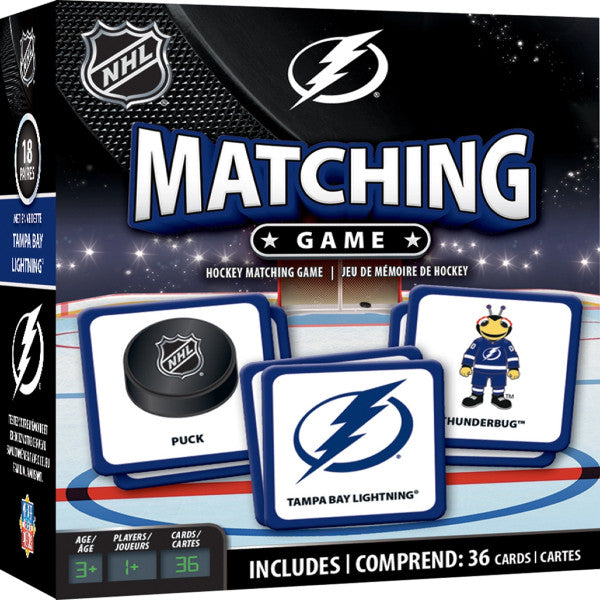 Tampa Bay Lightning Memory Card Match Game