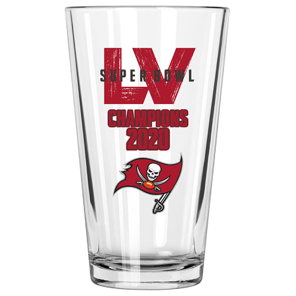 Tampa Bay Buccaneers Super Bowl LV Champions 16oz Pint Glass