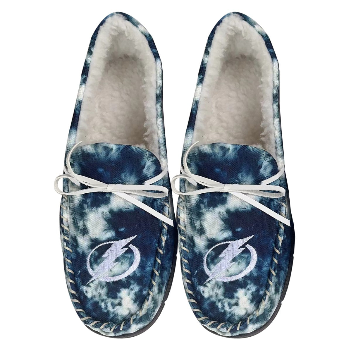 Women's Tampa Bay Lightning Tie-Dye Moccasins