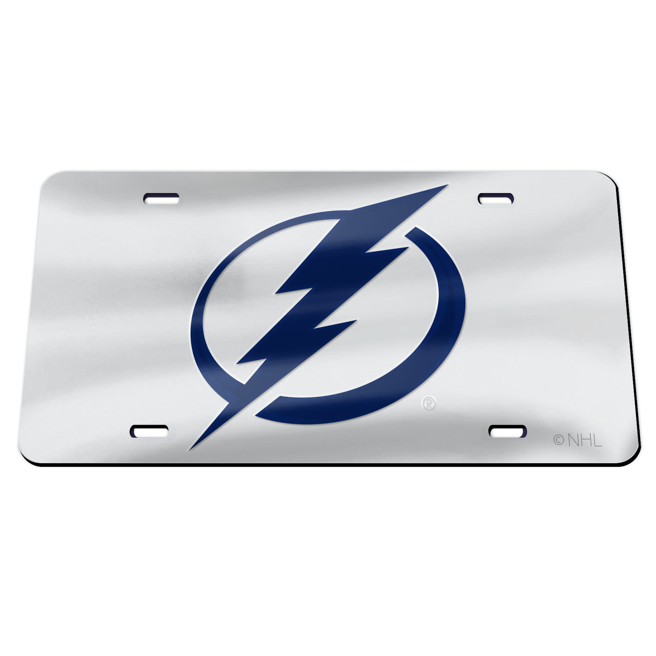 Tampa Bay Lightning License Plate Silver