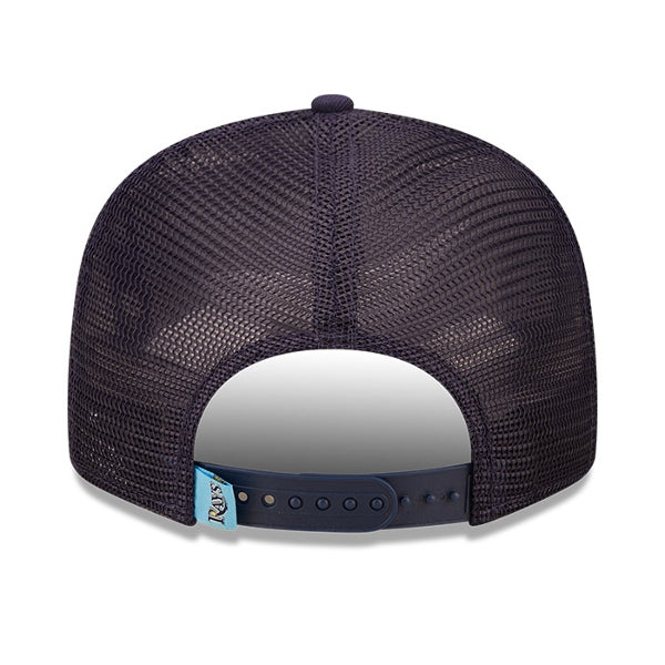 Tampa Bay Rays New Era Stripe Logo 9FIFTY Adjustable Snapback Hat