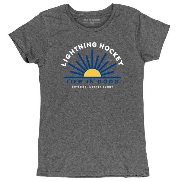 Women's Tampa Bay Lightning Life Is Good "Outlook Mostly Sunny" Tee