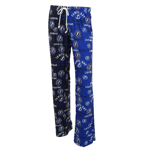 Women's Tampa Bay Lightning Allover Logo Two-tone Lounge Pants