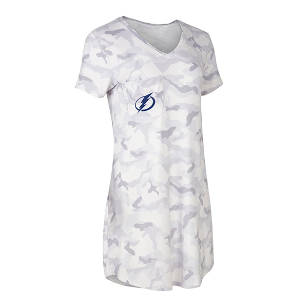 Women's Tampa Bay Lightning Sportiqe Shoulder Patch Logo Tri-Blend Tee