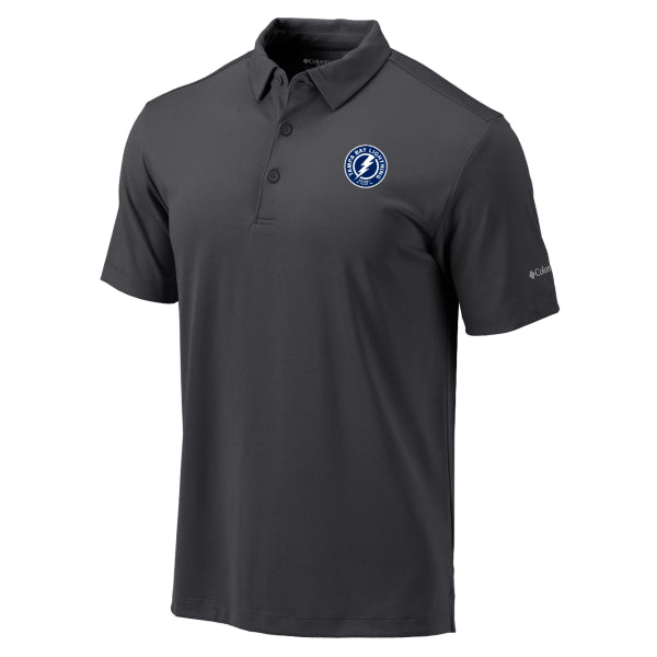 Men's Tampa Bay Lightning Shoulder Patch Logo Columbia Drive Polo