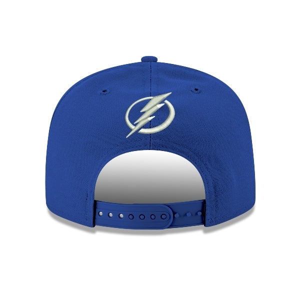 Tampa Bay Lightning Shoulder Patch Logo New Era 9FIFTY Royal Snapback Hat