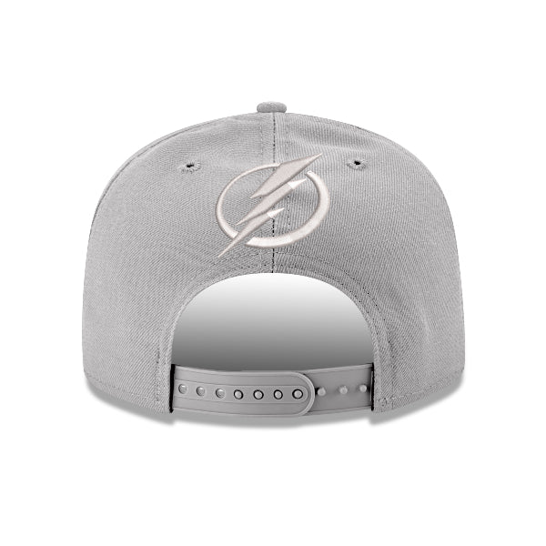 Tampa Bay Lightning Shoulder Patch Logo New Era 9FIFTY Grey Snapback Hat