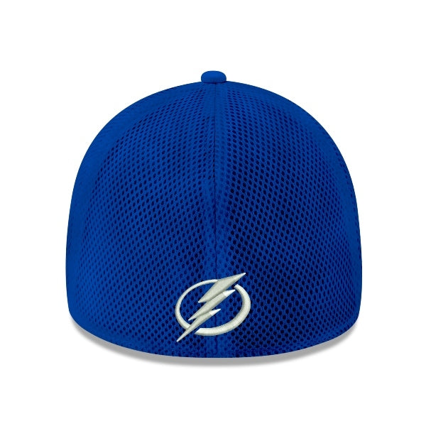 Tampa Bay Lightning Shoulder Patch Logo New Era 39THIRTY NEO Roya Flex-Fit Hat (S/M ONLY)