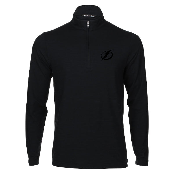 Men's Tampa Bay Lightning TravisMathew Black Havasu 1/4 Zip