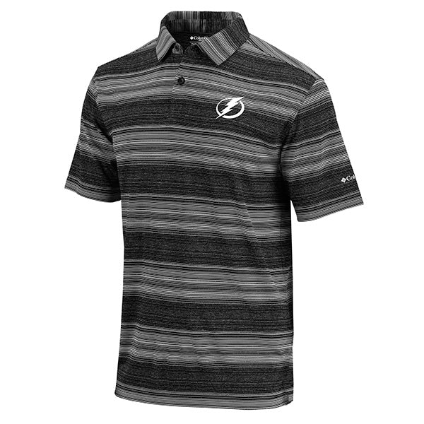 Men's Tampa Bay Lightning Columbia Omni-wick Black Slide Polo