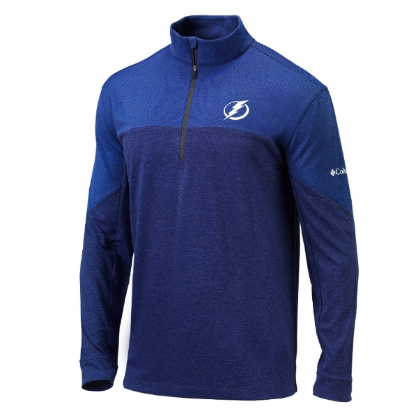 Men's Tampa Bay Lightning Columbia Royal Blue Home Course 1/4 Zip